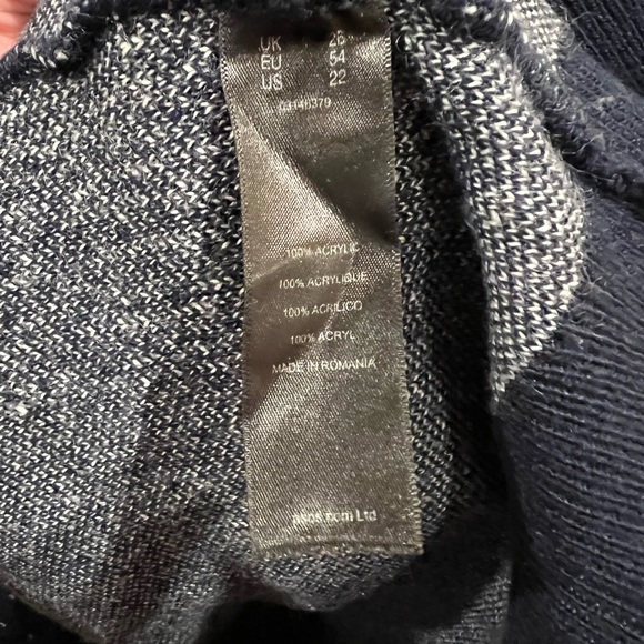 ASOS Curve Blue Pullover Sweater - US22 - Picture 5 of 7